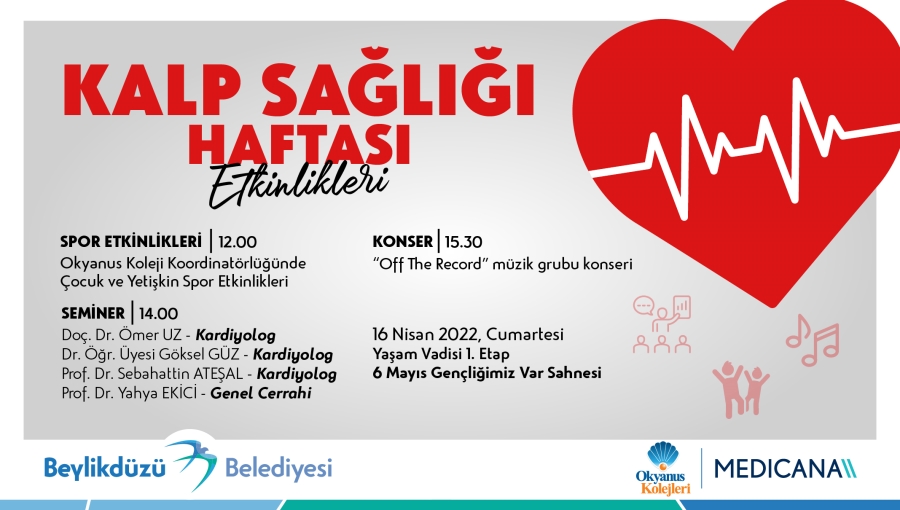 KALP SAĞLIĞI GÜNÜ ÇEŞİTLİ ETKİNLİKLERLE KUTLANACAK