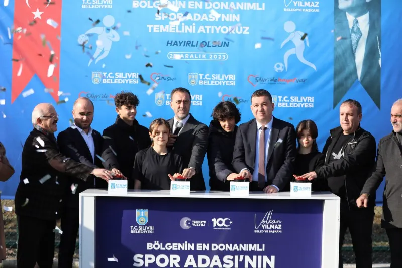 BÖLGENİN EN DONANIMLI SPOR ADASI’NIN TEMELİ SİLİVRİ