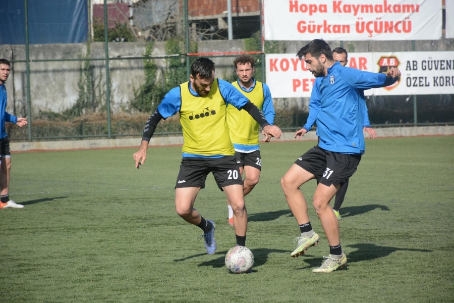 A.Hopaspor Siirt İl Özel İdarespor Maçı Hazırlıklarını Sürdürüyor