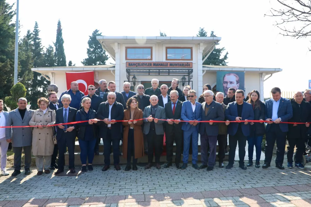 Bahçelievler mahalle muhtarlığı törenle açıldı