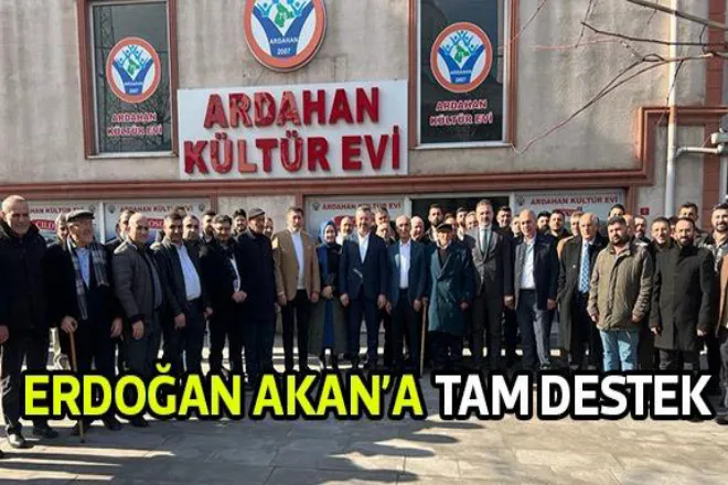 ERDOĞAN AKAN’A TAM DESTEK