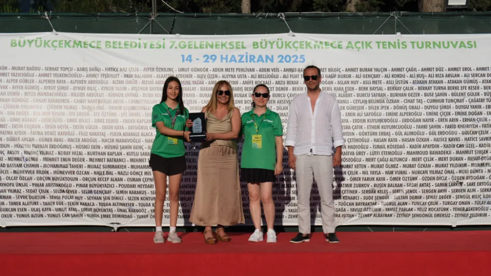 Geleneksel Büyükçekmece Açık Tenis Turnuvası ödül töreni gerçekleşti