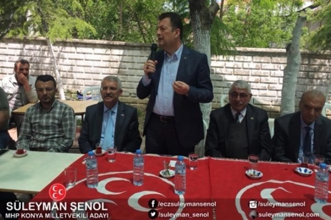 MHP VEKİL ADAYI SÜLEYMAN ŞENOL SEÇİM GEZİLERİNE DEVAM EDİYOR