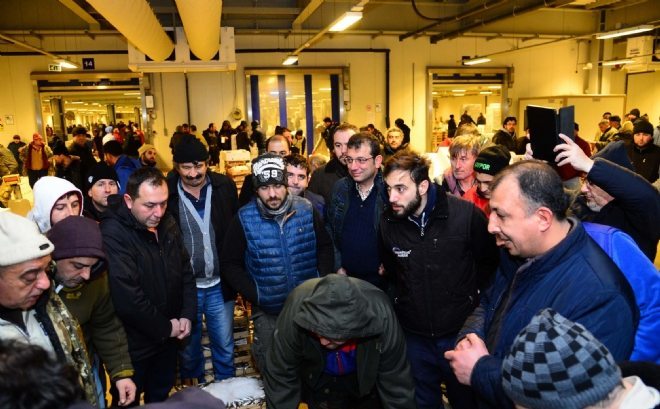 BAŞKAN İMAMOĞLU BALIKÇILARI ZİYARET ETTİ
