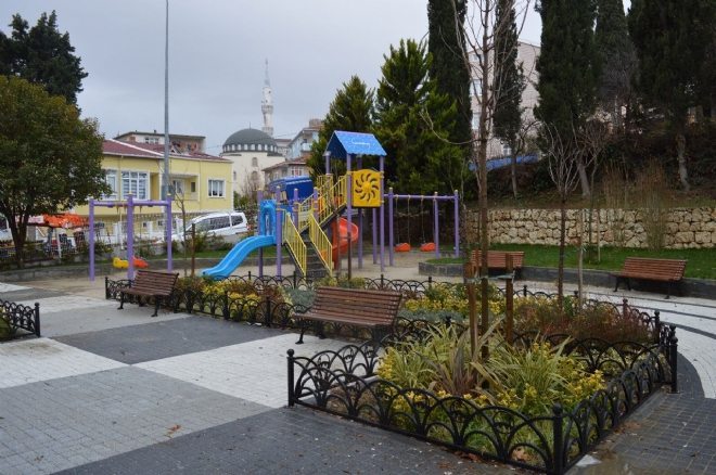 Tepecik`e modern bir park yapıldı 