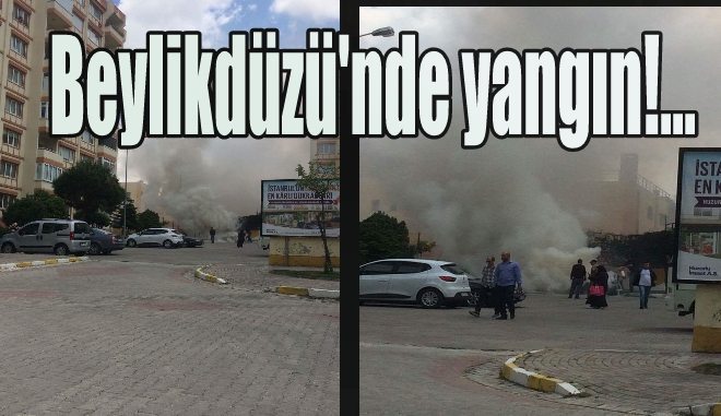 Beylikdüzü`nde Korkutan Yangın!