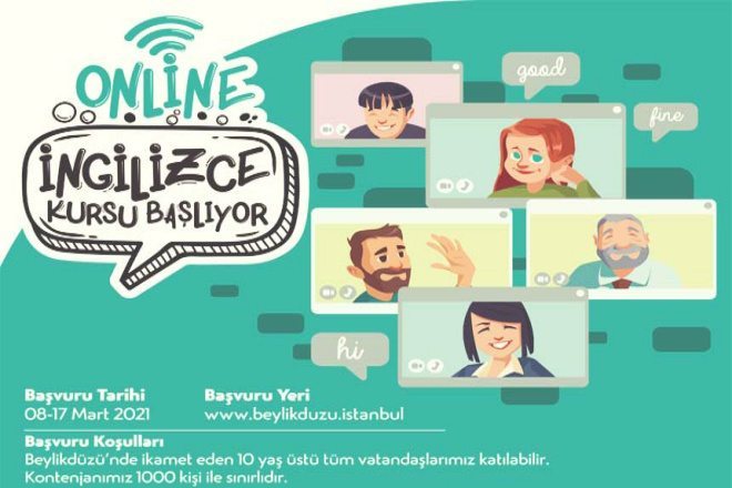 ONLINE İNGİLİZCE KURS KAYITLARI BAŞLADI