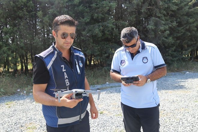 Yangın ihtimaline karşı drone destekli denetim