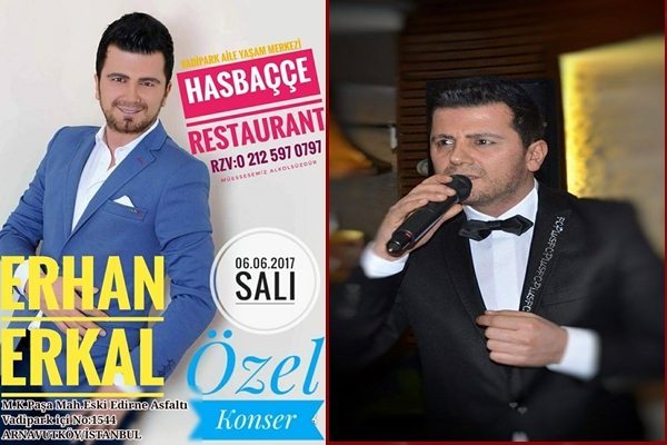 Erhan Erkal, 6 Haziran`da Hasbaççe`de 