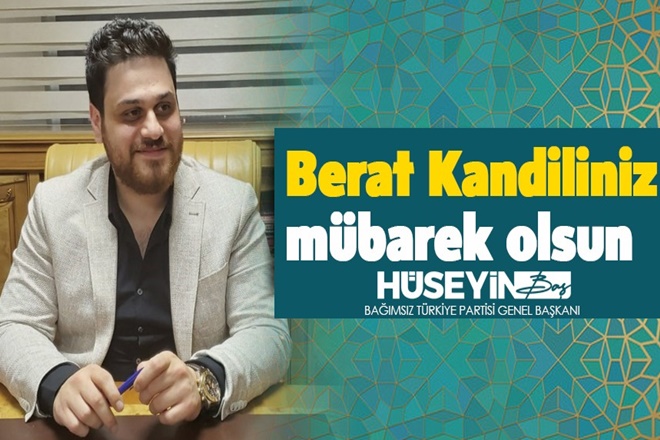 BTP liderinden Berat Kandili mesajı