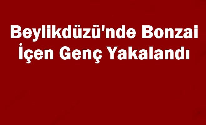 Beylikdüzü`nde Bonzai içen Genç Yakalandı