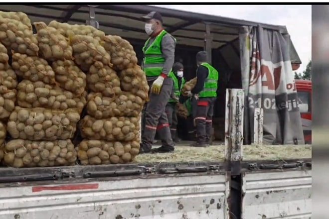 ÜCRETSİZ PATATES VE SOĞAN DAĞITIMINA BAŞLANDI